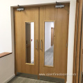 glass window internal fire doors for wooden door